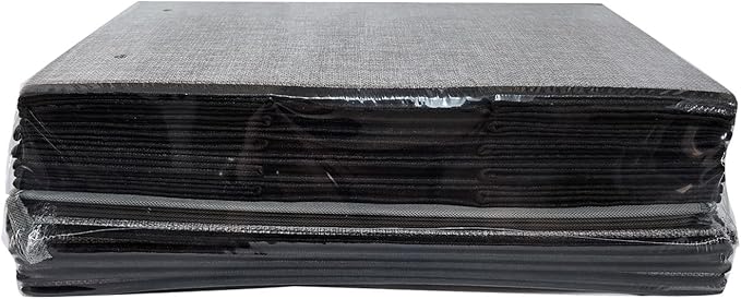 Clothing Storage Bins, Blanket Baskets for Shelves, Fabric Cubes with Handles and Lids, Decorative Linen Closet Organizers Boxes, Gray, 5 Pack, 16.5 x 11.8 x 10.2 Inch