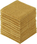 Glynniss Dishcloths Kitchen Highly Absorbent Dish Rags 100% Cotton Dish Cloths for Washing Dishes (Honey Gold)