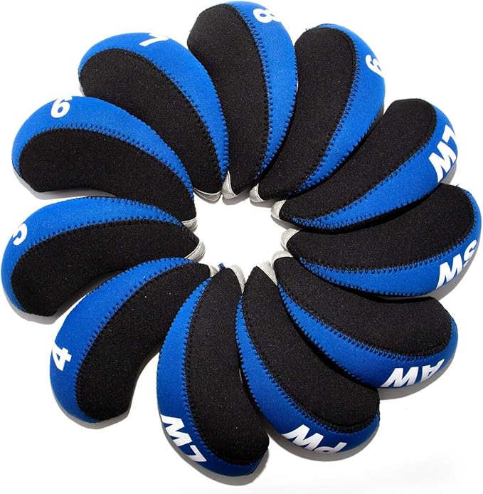 Golf Iron Covers for Golf Clubs Neoprene Golf Iron Cover Set 11pcs/10pcs Golf Iron Headcovers Golf Club Head Covers Fit All Brands