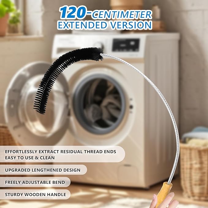 Dryer Lint Brush Vent Cleaner Tool 47.2 Inch Extra Long Flexible for Lint Trap Cleaning Tool Home Dryer Maintenance for DIY Users(1, PCS)