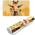 Funny Ironing Mat Portable Giraffe Ironing Pad for Steam Pressing on Tabletop or Bed,Heat Resistant Portable Quilting & Travel Blanket Ironing Board Alternative Cover