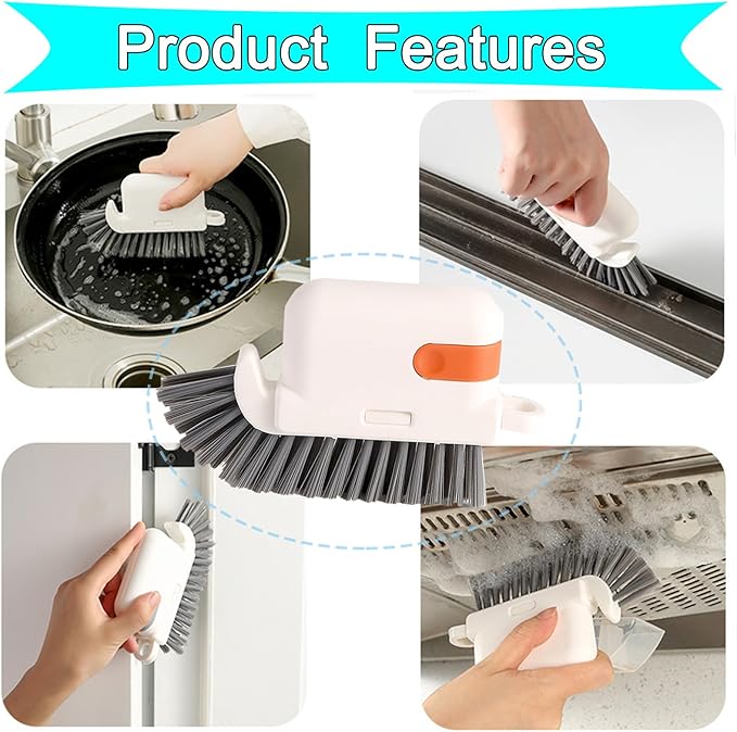 13pcs Window Groove Cleaning Brush Kit, Magic Window Track Cleaner, Crevice Cleaner Brush, Sliding Door Track Cleaner, Gap Cleaning Brush for Sill, Tile Lines, Sliding Door, Keyboard. Small Brush Set.