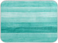 Teal Turquoise Green Wood Texture Dish Drying Mat 16x18 for Kitchen Green Blue Wooden Printing Dishes Pad Dish Drainer Rack Mats Absorbent Fast Dry Kitchen Accessories