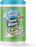 MiracleWipes for Paint Prep & Cleanup, Remove Tough Grime Build-Up, Wet Paint, Caulking, Epoxy, Colorant, and more from Hands, Surfaces, & Tools - 60 Count