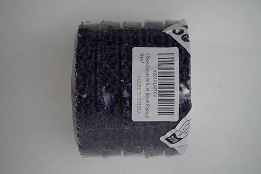 4 inch Stripping Discs Rust Remover Discs Remove Paint and Oxidation 5/8 inch Arbor Clean Discs Poly Strip Disc Angle Grinding Wheel - 5 Pack(Purple)