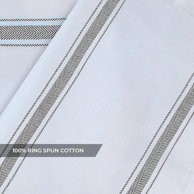 Dish Towels Set (Value Pack of 45) Size 15x25 Inch, 100% Cotton Soft & Absorbent Linen Kitchen Towels, Tea Towels, Reusable Cleaning Cloths for Household Cleaning (Grey)