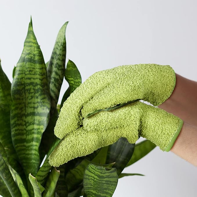 Bencailor 4 Pair Microfiber Dusting Mittens Reusable Women Cleaning Mittens with Thumb for Kitchen