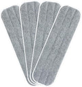Replacement Microfiber Mop Pads - 18''x5'' Wet Dry Floor Cleaning Pad Compatible with Bona Floor Care System, Reusable Mop Refill Fits 17” to 18” Flat Mop - 4 Pack