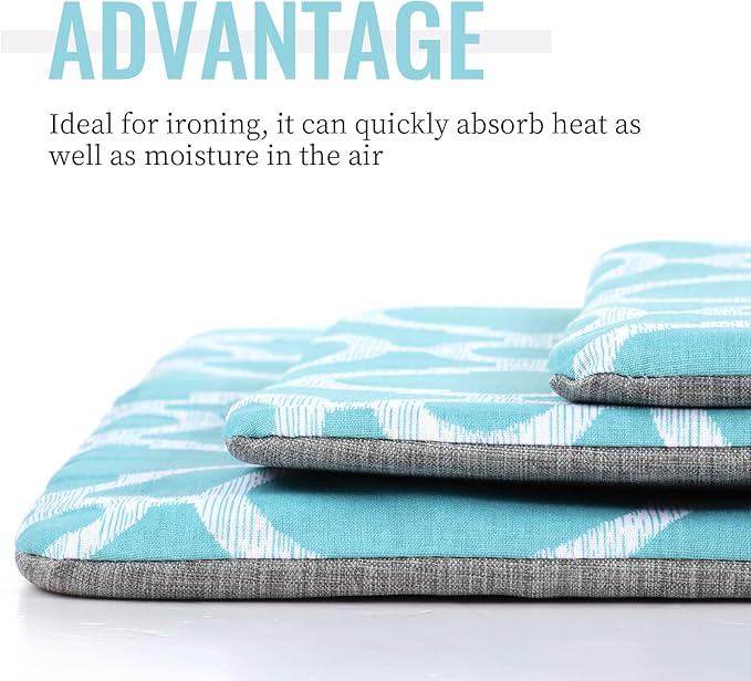 3 Pcs Heat Press Mats Compatible with Easypress 2 / Easypress Easy Press Mat Protective Resistant Double Sides Applicable Ironing Insulation for HTV Iron on Projects(Blue Lantern Pattern)