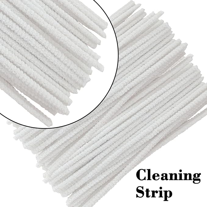 WAFJAMF Multifunctional Pipe Cleaning Kit,50 Pieces of Cleaning Strip 1 Pcs 3-in-1 Pipe Tamper Reamer and 5 Pcs Straw Brush
