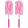 Mini Duster for Cleaning, 360° Bendable Hand Dusters with Extension Pole, Washable Small Duster for Car Interior, Office, Furniture