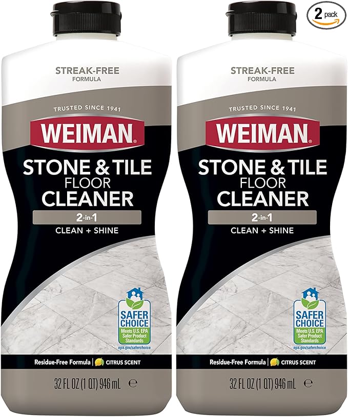 Weiman Stone Tile and Laminate Cleaner - 32 Ounce 2 Pack