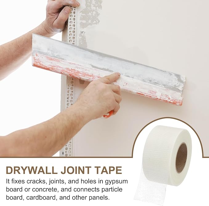 PATIKIL Drywall Repair Mesh Tape, 3 inch x 164 ft Fiberglass Repair Patch Self-Adhesive Dry Wall Joint Tape 12 Mesh Wall Hole Crack and Seam Patch, White