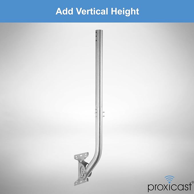 15 inch Stainless Steel Extension Pole for Proxicast J-Max Antenna Mounts (ANT-800-X15)