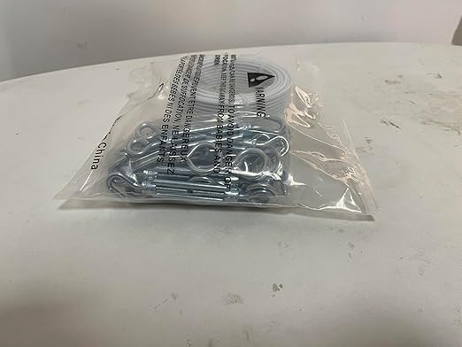 Turnbuckles for Cables Wire, 1/8" X 100Ft White PVC Coated Wire Rope Kit, Multi-use Steel Cable for Grape Vines/Clothes Line Outdoors for T Post/String Light Hanging/Garden Wire