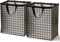Lily queen Recycle Bin Bags for Kitchen Home Trash Cans Sorting Bins 12 Gallon Set of 2