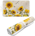 Sunflower Ironing Mat Pad for Table Portable Travel Iron Blanket Vintage Ironing Board Covers Tribal Pressing Mat Heat Press Pads 32x16 Inches,Yellow