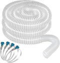 Heavy PVC Dust Collection Hose 2 1/2" x 20', Puncture Resistant PVC Dust Collection Hose with Carbon Steel Wire Coil for Woodworking, Workshops, Dust Collectors