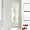 NICETOWN Linen Sheer Patio Door Curtain Drapery Panel for Door Window Elegant Soild Rod Pocket French Door Curtain Panel, 26" x 72" with Tieback, 1 Piece, Linen