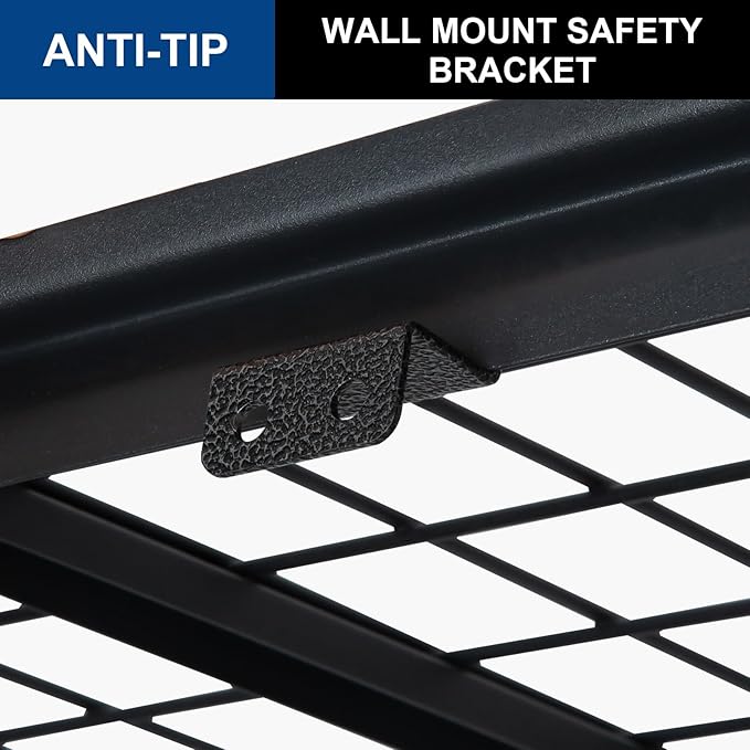 BILT HARD 48”W x 18”D x 72”H Garage Shelving, 5-Tier Heavy Duty Storage Shelves for Garage, Basement, Warehouse, Workshop, 3000 lbs Capacity