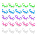 25 Pcs Handle Grip Nail Brush, Fingernail Scrub Cleaning Brushes for Nails and Toes, Hand & Foot Nail Cleaner, Pedicure Manicure Brush for Women, Men, Kids – Multicolor