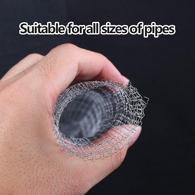 Stainless Steel Lint Traps for Washing Machine Drain Hose – Mesh Filter with Cable Ties for Laundry Sink and Drain Protection(24)