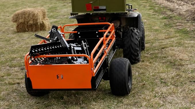 Impact IMPLEMENTS® 1500lb HD Agricultural Trailer with Solid Floor & Sides. Rugged Tires and Solid Sides with Tailgate for Increased Capacity. Original USA Design.