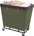 StorageWorks 320L Laundry Basket with Wheels, Extra Large Rolling Hampers for Clothing Organizer, Dirty Clothes Basket for Hote, Home, Closet, Dorm, Green