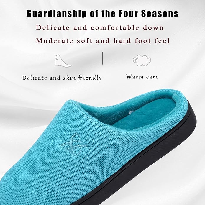 Memory Foam Slippers for Women's and Men's Casual House Shoes