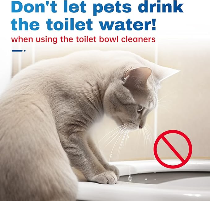 Vacplus Toilet Bowl Cleaner Tablets 50 PACK, Automatic Toilet Bowl Cleaners with Bleach for Deodorizing and Descaling, Bathroom Cleaner Against Tough Stains