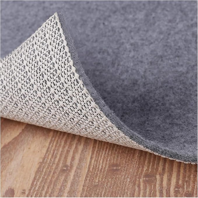 Non Slip Rug Pad Grippers - 2x3, 1/8" Thick, (Felt + Rubber) Double Layers Area Carpet Mat Tap, Provides Protection and Cushioning for Hardwood or Tile Floors