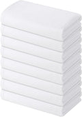Homaxy 100% Cotton Waffle Weave Kitchen Towels - 8 Pack Soft and Absorbent Dish Towels - 16 x 26 Inches Quick Dry Hand Towels - White