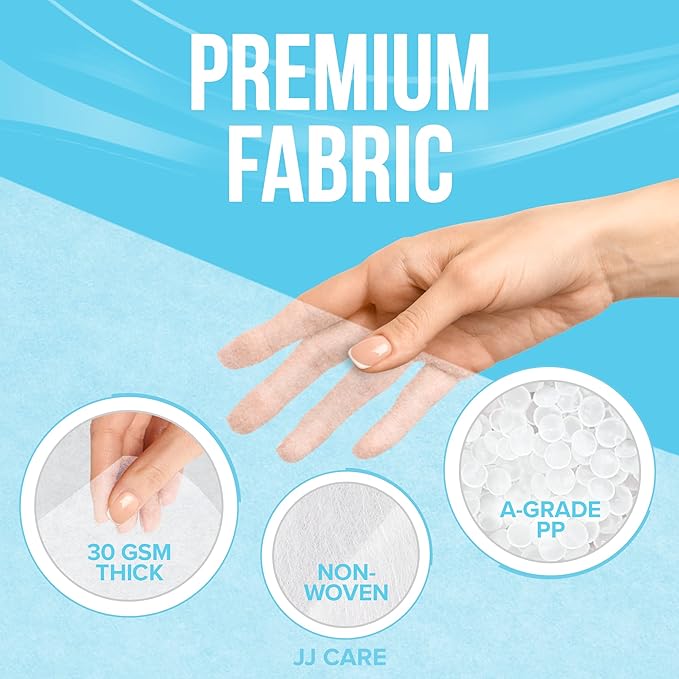 JJ CARE Disposable Massage Table Sheets - 100 Sheets [31.5" x 328 ft, 2 Roll] - 50% Thicker Perforated Massage Bed Cover, Non-Woven Disposable Roll for Massage Table for Waxing, Facial, Tattoo, & Spa