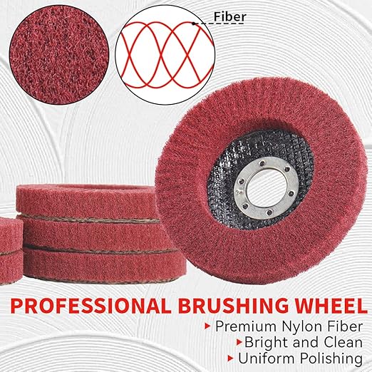 10Pcs 320 Grit Scour Flap Disc 4 1/2 Inch Angle Grinder Attachment General Purpose Wire Brush Polishing Wheel Rust Paint Remover Scratch Prep Sanding Disc