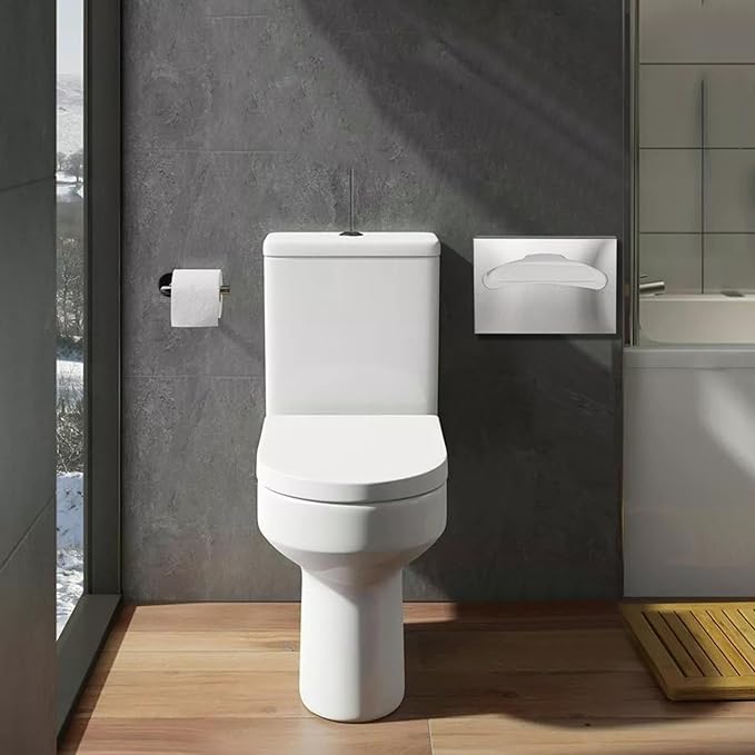 2 Pack Toilet Seat Cover Dispenser,Commercial Stainless Steel Brushed Toilet Seat Cover Holder for Disposable Toilet Seat Covers Wall Mount for Bathroom Restroom