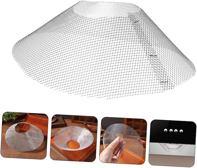 Luxshiny 15pcs Range Hood Accessories Vent Filters Range Hood Oil Net Grease Mesh Kitchen Fan Exhaust Vent Screen Range Hood Mesh Stove Fan Stove Vent Hood Filter Stainless Steel Silver