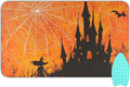 Orange Halloween Bat Castle 01 Ironing Mat for Table top Portable Ironing Pad Blanket for Washer Dryer Countertop Travel