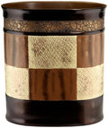 Decorative Trash Can for Bathroom, Office & Bedroom - 2.1 Gallons Stylish & Small Trash Can for Dorms, Desktop & Restroom - Chic Waste Basket for Compact Spaces, Zambia