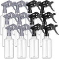 Eccliy 12 Pcs 16 Oz Plastic Spray Bottle, Adjustable Empty Reusable Sprayer for Cleaning, Planting, Water, Bathroom and Kitchen, BBQ, Commercial and Residential(Pure Grey & Pure Black,Clear)