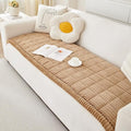 Couch Cover for Dogs Washable, Fuzzy Pet Couch Covers for 3 Cushion Sofa Pet Friendly, Non Slip Sofa Cover (Light Brown, 27.6" x 70.9"/70 x 180cm)