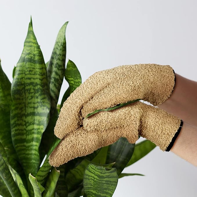 Bencailor 4 Pair Microfiber Dusting Mittens Reusable Women Cleaning Mittens with Thumb for Kitchen