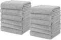 kimteny Kitchen Cloth Dish Towels, 13x28 Inches Premium Dishcloths, Super Absorbent Coral Velvet Microfiber Cleaning Cloths, Fast Drying Rags for Washing Dishes (13x28-12 Pack, Grey)