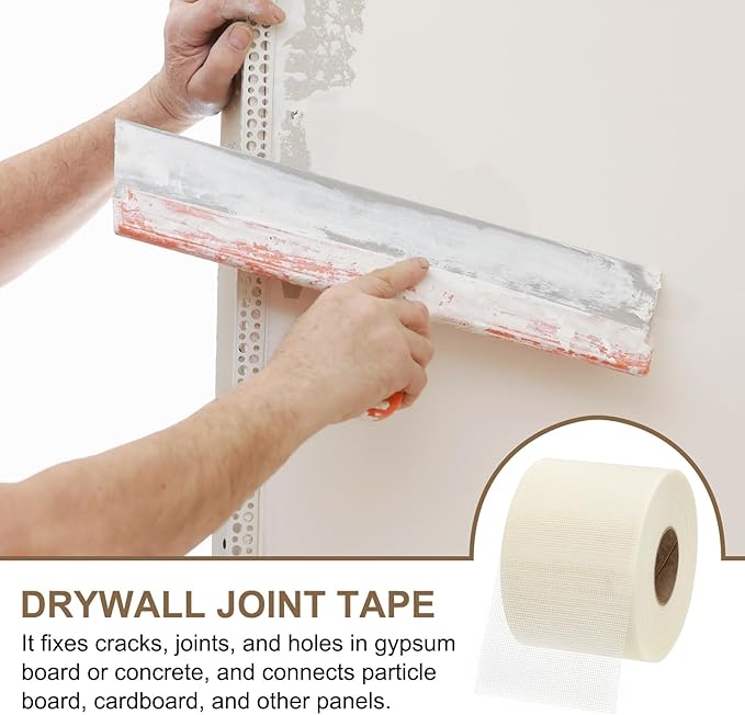PATIKIL Drywall Repair Mesh Tape, 6 inch x 328 ft Fiberglass Repair Patch Self-Adhesive Dry Wall Joint Tape 12 Mesh Wall Hole Crack and Seam Patch, White