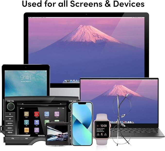 Fingerprint Proof Screen Cleaner,3 in 1Touchscreen Mist Cleaner Spray Wipe Cleaner,Safe for All Phones, Computer, Laptop, Tablet and Car Screen