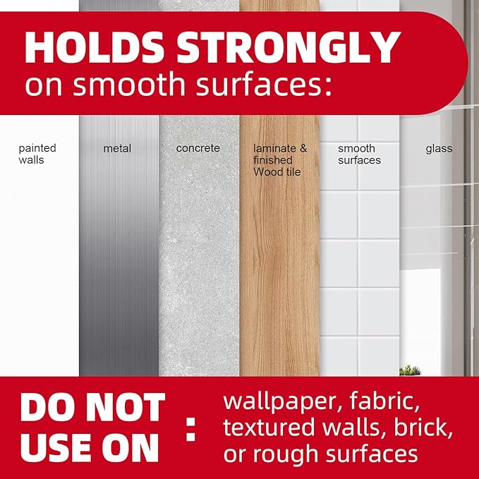 Wall Hooks for Hanging Heavy Duty, Medium 22 Self Adhesive Wall with 26 Strips no Damage, Transparent Sticky for Key, Shower,Towel, Coat, Door, Hat