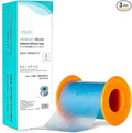 Medvance Cuttable Soft Silicone Tape - Waterproof Breathable Tape for All Skin Types - Easy Apply Non Stick Tape for Wounds - Adhesive Silicone Bandages for Blisters (3 Pack, 4.5 Feet Rolls)