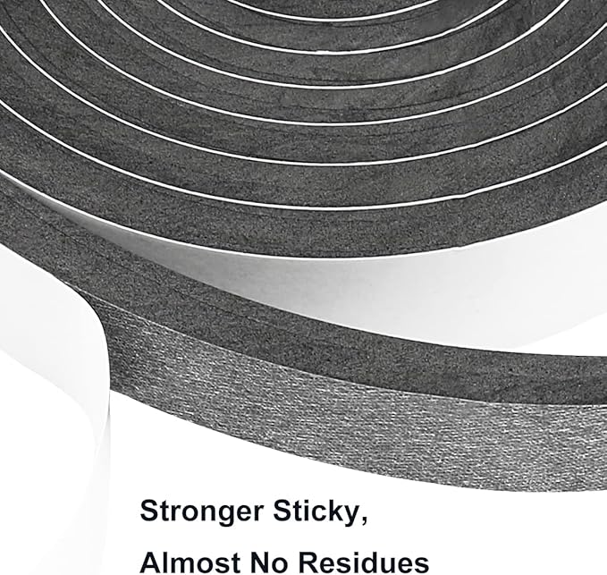 2 Rolls Weather Stripping Door Seal, 3/4'' W x 3/8'' T Foam Tape Close Cell, Single Sided Weather Strip for Door or Window, (Total 16.5 Feet Long)…