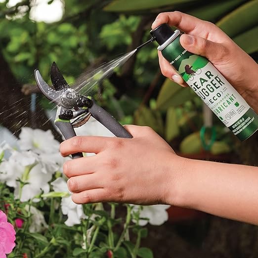 Gear Hugger Multipurpose Lubricant - Eco-Friendly (11 oz Bottle & 3 oz Bottle), Rust Remover - Garage Door Lubricant Spray, Door Hinge Lubricant & Lock Lubricant - Plant-Based, No Petroleum, No PTFE