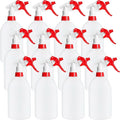 Eccliy 12 Pcs 16 Oz Plastic Spray Bottle, Adjustable Empty Reusable Sprayer for Cleaning, Planting, Water, Bathroom and Kitchen, BBQ, Commercial and Residential(Red,Cylinder)