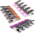 Stainless Steel Clothes Pins: 30 Packs Metal Beach Towel Clips, Pool Cover Clips,Heavy Duty Close Pins ，Hanging Towel Clamp Cloth Clips，Beach Chair Towel Clip